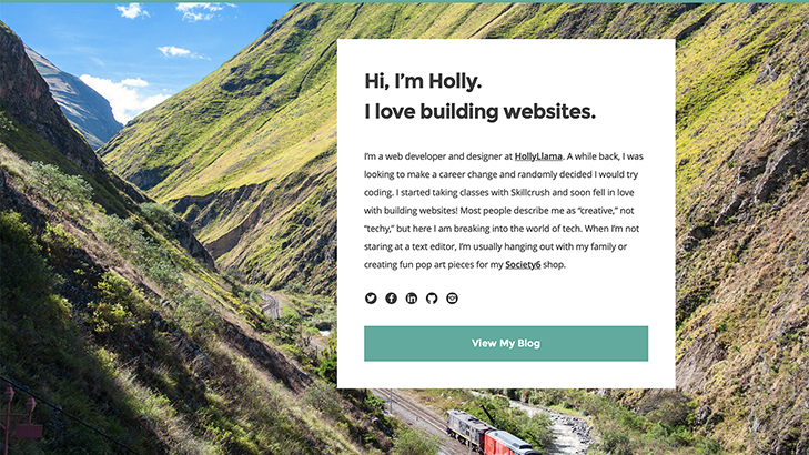 Holly's WordPress Website Snapshot